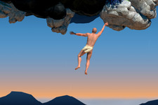 半裸男が腕だけで崖をよじ登るクライミングゲーム『A Difficult Game About Climbing』発表！ 画像