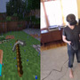 HTC Viveで世界に没入！『Minecraft』VRプレイ映像―実際に腕を振ってブロック破壊