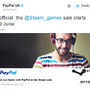 PayPal公式TwitterがSteamサマーセールの開始日を告知！