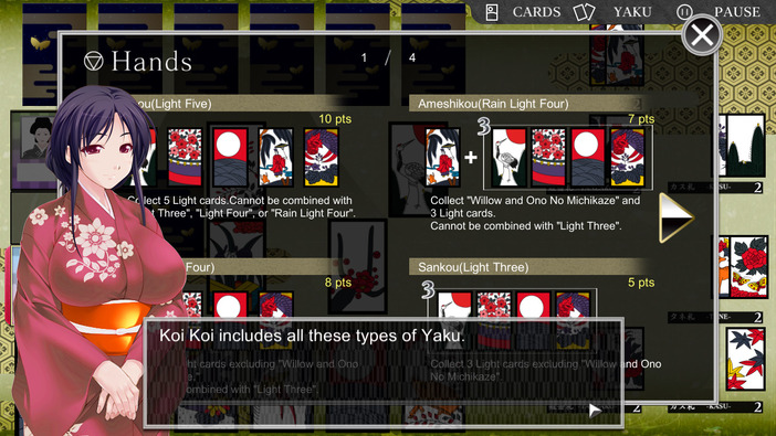 Steam花札ゲー『Koi-Koi Japan』に“萌える”ガイドキャラDLCが無料配信へ