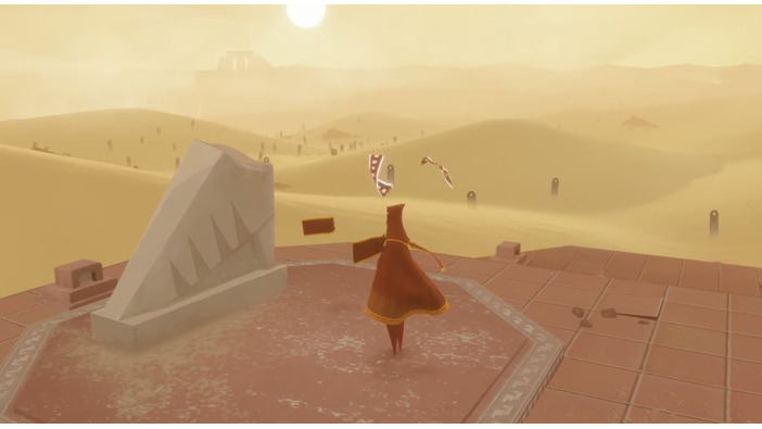 PS4版『風ノ旅ビト』7分のゲームプレイ―序盤の広大な砂漠を探索