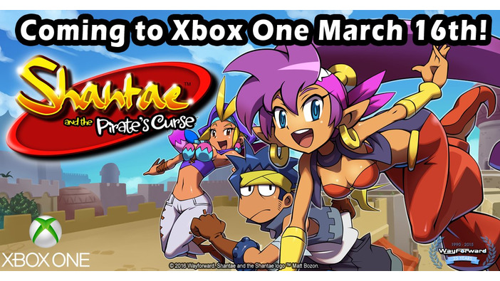 2Dアクション『Shantae and the Pirate's Curse』が海外でXbox One向けに移植決定