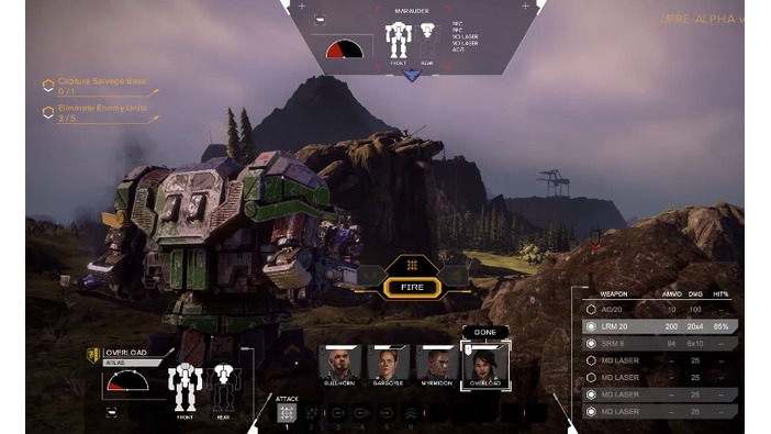 硬派なターン制SLG『BattleTech』のプリアルファ版ゲーム映像