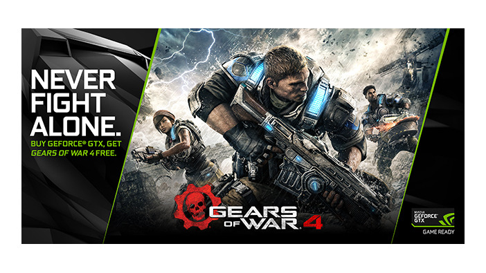 PC版『Gears of War 4』海外にてGeforce GTX 1070/1080購入者に無料配布のバンドル版発売