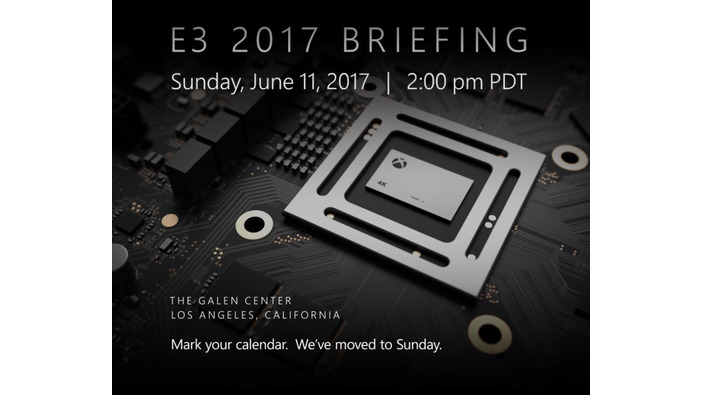 Project Scorpioの新情報到来か―Microsoft「E3 2017ブリーフィング」日程告知