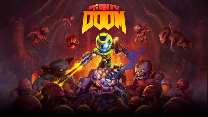 アニメ調で描かれる『DOOM』モバイル向け新作『Mighty DOOM』発表！見下ろし型シューティングゲームに