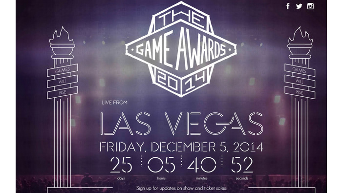 VGX後継ゲームイベント「The Game Awards 2014」12月5日に開催！顧問に小島監督も