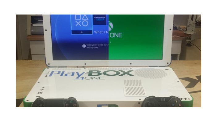 PS4とXbox Oneを一体化！夢のラップトップ機「PlayBOX」を海外マニアが製作