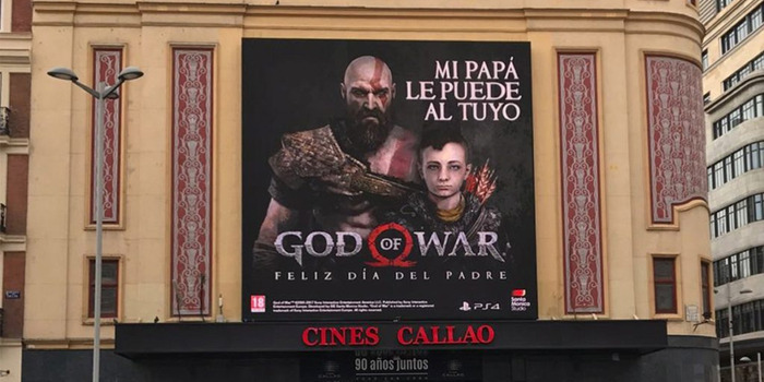 スペインの街頭に『God of War』新作のポスターが登場！―2017年発売の期待高まる
