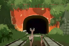 2匹の鹿が廃墟を往く…新作ADV『Way To The Woods』2年越しトレイラー映像が披露 画像