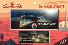 『Surviving Mars』無料アプデ「Da Vinci」配信開始！開拓を自由に楽しめるクリエイティブモードが追加 画像