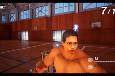 『体育館の天井に挟まったマッチョを助けるゲーム』Steam版リリース―救いと癒しの新感覚シューティング 画像