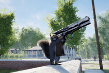 リスが銃を撃ちまくる『Squirrel with a Gun』Steamページ公開！追手のエージェントから銃を奪って身を守れ 画像