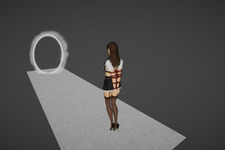 手を縛られたちょっとセクシーな姫が迷路脱出をめざす『Maze Girl』Steamでリリース―衣装や縛られ方をカスタマイズ可能 画像
