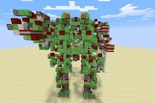 海外『Minecraft』プレイヤーが制作した巨大ロボットが話題に、自走式で武装のリロードも可能 画像