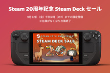 Steamの20周年記念で「Steam Deck」が最大20％オフのセールを実施！ 在庫がなくなり次第終了 画像