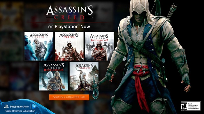 海外PlayStation Nowに『Assassin's Creed』シリーズ5タイトルが追加