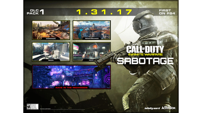 PS4版『CoD: Infinite Warfare』DLC第1弾「SABOTAGE」国内配信は1月31日