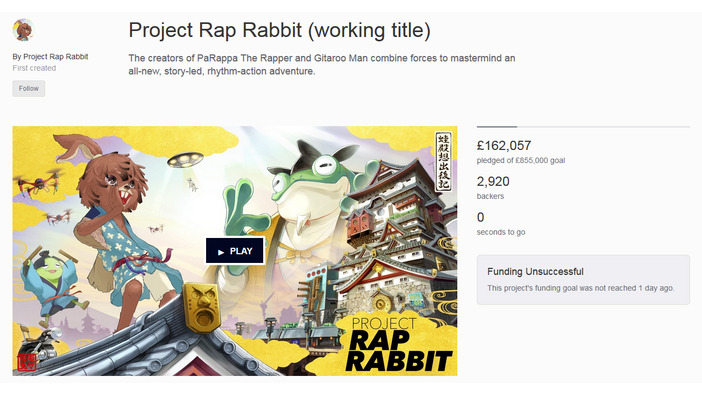 七音社×inisJ新作リズムACT『Project Rap Rabbit』のKickstarterが終了