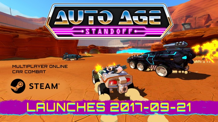 80年代アニメ風カーコンバット『Auto Age: Standoff』が9月Steam配信！