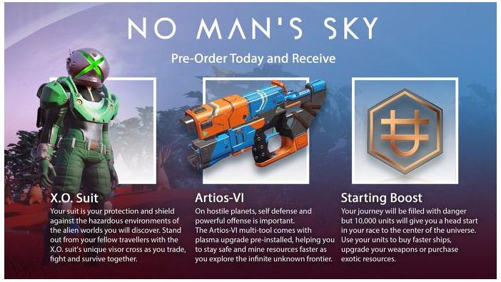 『No Man's Sky』Xbox One版予約特典が発表に！Xboxロゴを模したスーツも
