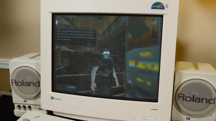 よく動くな…『DOOM 3』をWindows 98で動かすプレイ動画！