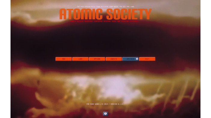 世紀末街づくりシミュ『Atomic Society』をプレイ！核戦争後の荒廃した大地で、君は生き残れるか