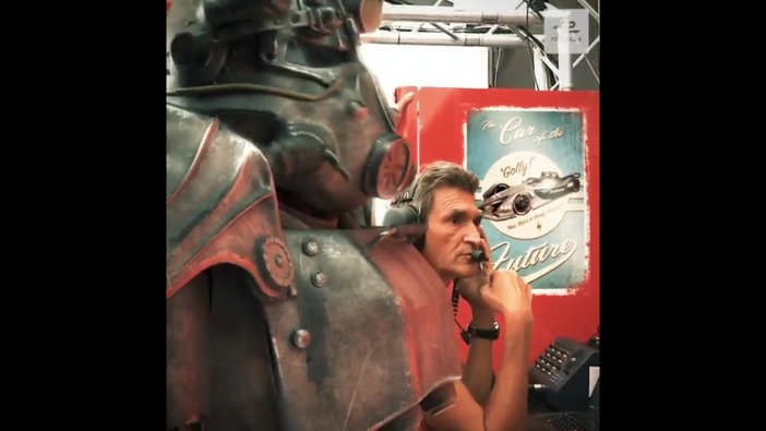 『Fallout 76』発売記念？フォーミュラEが面白映像配信―パワーアーマーも登場！