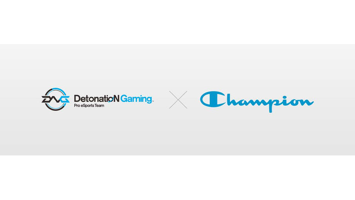 DetonatioN Gaming、アパレルブランドのチャンピオンとオフィシャルアウトフィッター契約を締結
