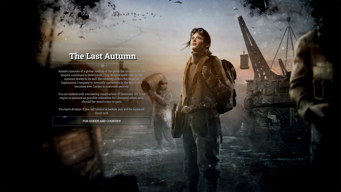 極寒都市運営シム『Frostpunk』大寒波到来前の世界を描くDLC第2弾「The Last Autumn」が2020年1月に配信！