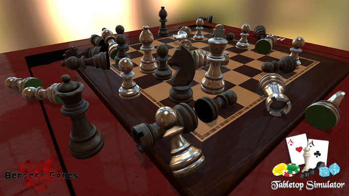 チェス中に駒をぶん投げる事も可能！？ 様々な卓上ゲームが楽しめる『Tabletop Simulator』が登場