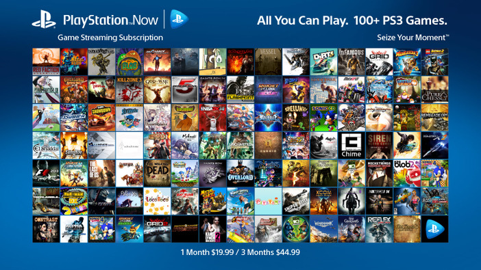 PS4向けPlayStation Nowが海外で1月13日よりスタート、100以上のPS3ゲームがラインナップ