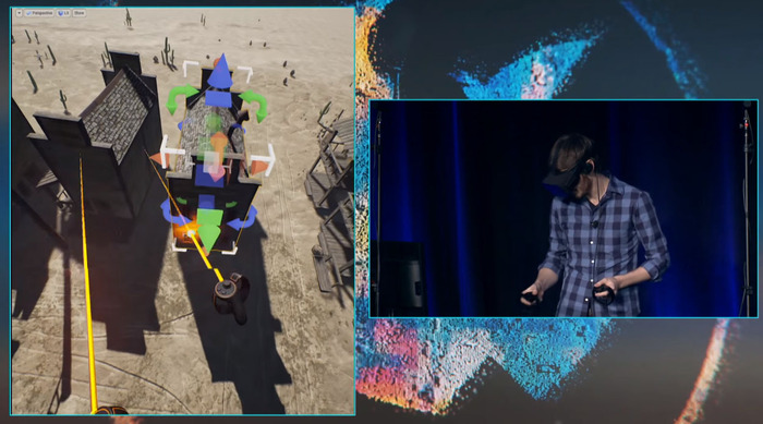 VRでミニチュアを弄るようにマップを作成！「Unreal Engine 4」VRエディターデモ映像