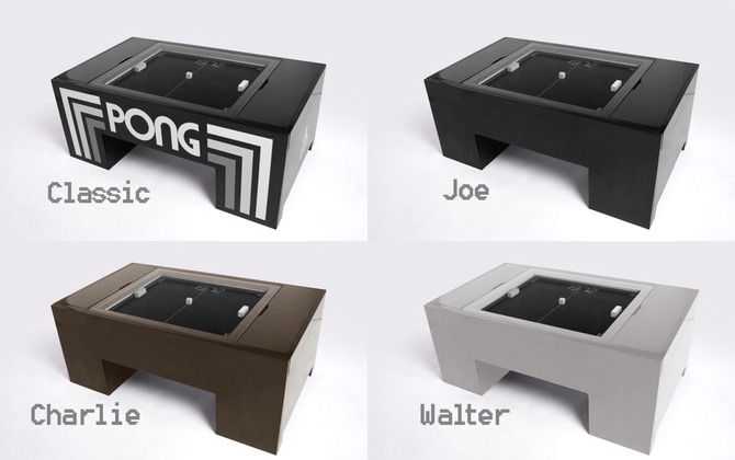 アナログで再現された『Pong』が楽しめるコーヒーテーブル！―Kickstarterまもなく終了