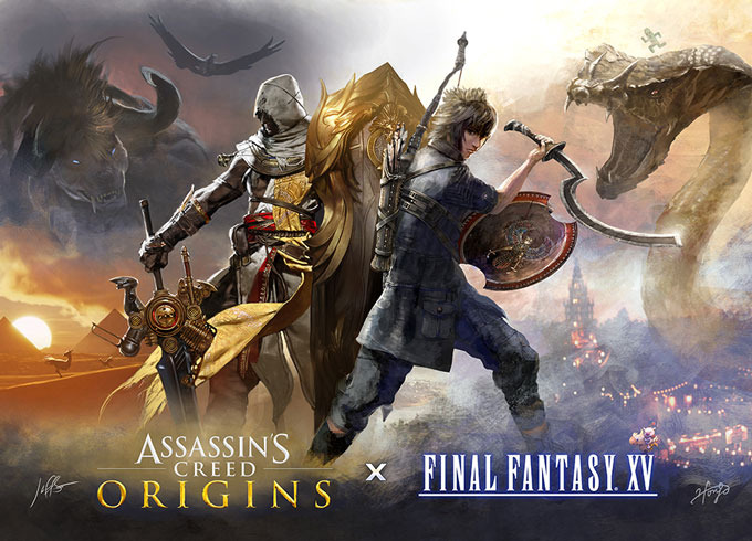 『アサシンクリード オリジンズ』×『Final Fantasy XV』コラボトレイラーが海外公開！