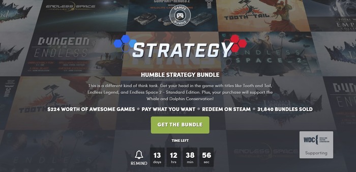 『Endless』シリーズなどのストラテジー作品が格安で手に入る「Humble Strategy Bundle」開始！