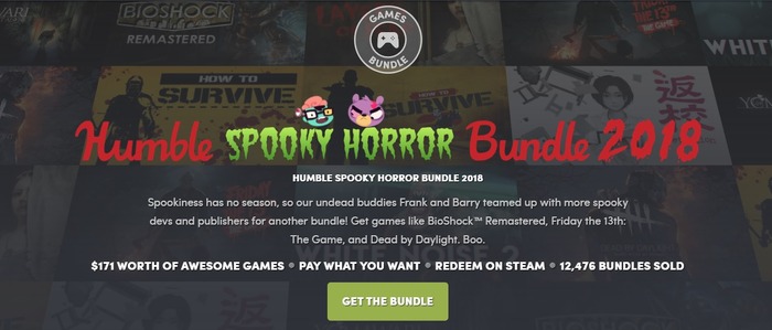 夏にぴったり？『DbD』『Bioshock』など人気ホラーを多数収録の「Humble Spooky Bundle 2018」開催！