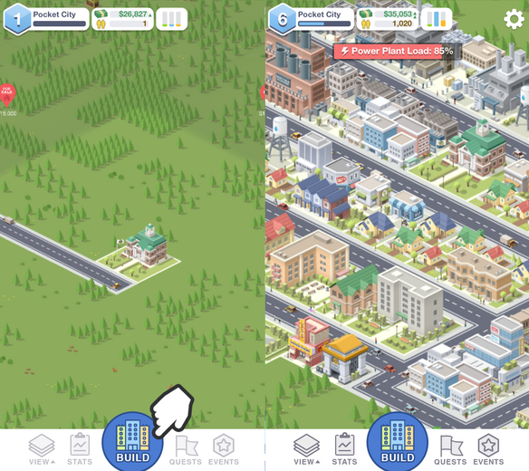 都市建設シミュレーション『Pocket City』【スマホでだってゲームがしたい】