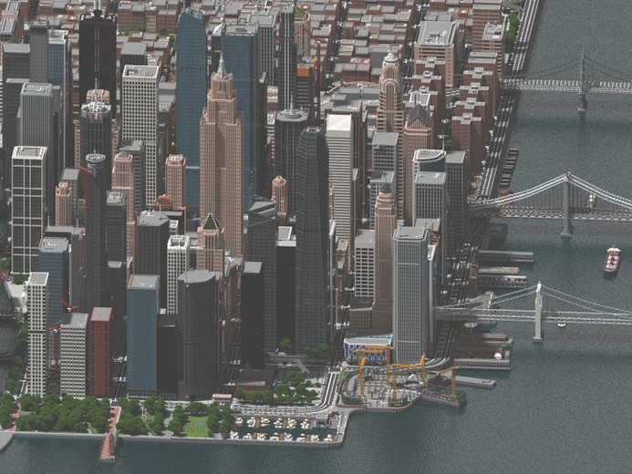 製作期間3年！『マインクラフト』で架空の北米の大都市を作成するユーザー現る